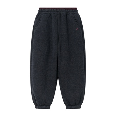 贝田男童冬季加绒加厚运动裤