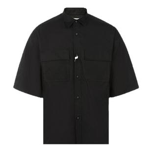 白山/WHITE MOUNTAINEERING 男士春季立领单排扣休闲短袖银泰