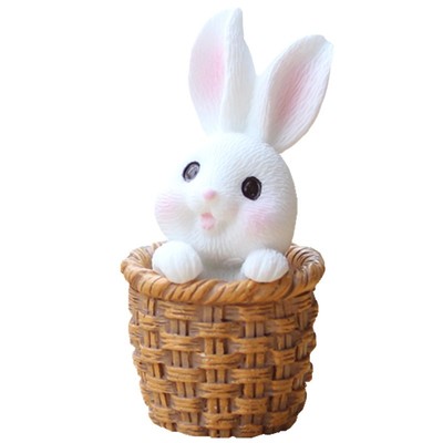 小兔子桌面摆件微景观做肉装饰品