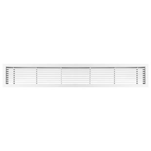 中央空调艺术风口黑白色百叶格栅极简超窄边出风口条形新风口定制