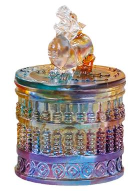 古法琉璃斗转星移家居摆件供具