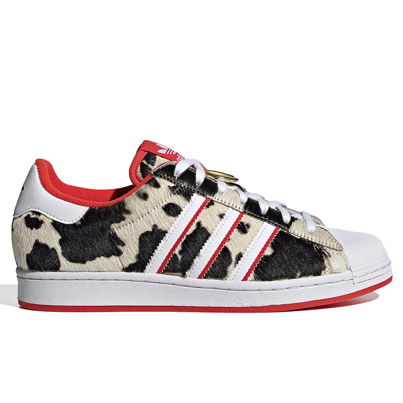 Adidas/阿迪达斯正品三叶草CNY新年款男女动物印花经典板鞋FY8798