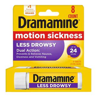 美国直邮 原装进Dramamine Motion Sickness缓解晕车片