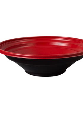七色魔方圆形塑料面碗大号斗笠碗