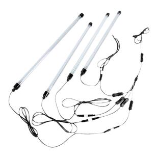 LED防水灯管一拖四乌龟双排灯珠鱼缸水族水草灯龟缸金龙鱼增色亮