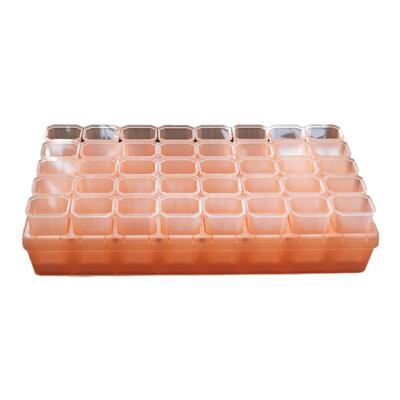 花一天堂半透粉迷你方盆托架盘