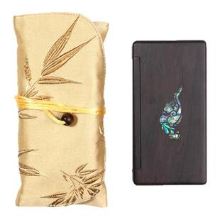 【永庆香堂】祥云紫光檀木嵌贝便携木质薰香旅行储香盒