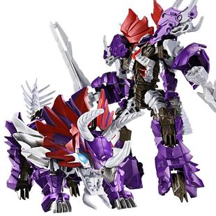 糖米 合金变形玩具5恐龙霸王龙三角龙钢索铁渣金刚机器人模型男孩