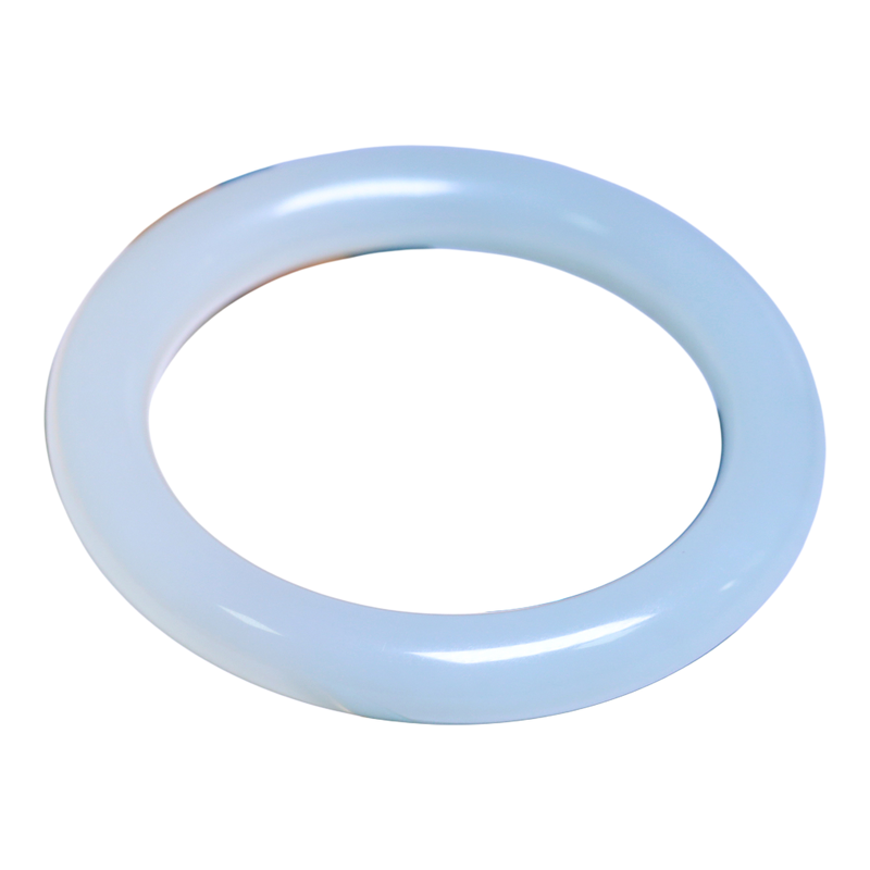 珪宝和田玉冰晴水圆条手镯57.5mm