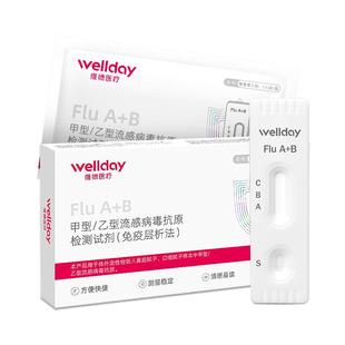 维德医疗甲流乙流试剂盒检测抗原试纸甲型乙型流感病毒试剂检测盒