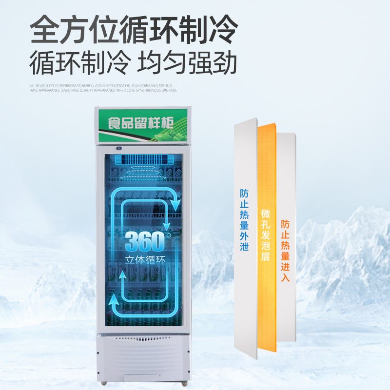 食品留样柜 幼儿园学校留样柜冷藏柜保鲜柜展示柜 小型留样柜