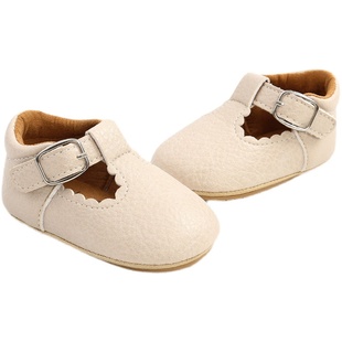 婴儿公主鞋0-1岁3-6-12个月七八个月软胶底防滑宝宝学步鞋子春秋