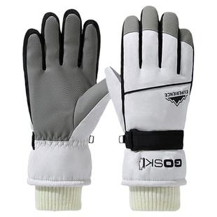 滑雪手套女冬天骑行防寒加绒加厚保暖触屏防风防水电瓶车棉手套男