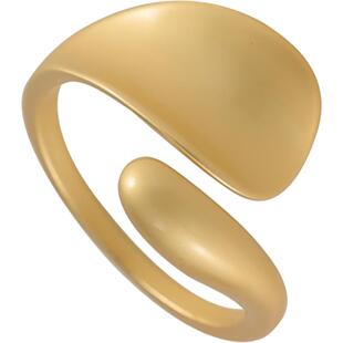 花迹冷淡风开口可调节戒指女时尚个性不规则食指戒潮交错指环