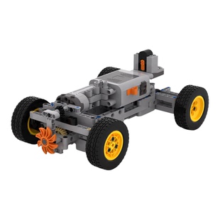 小小工程师国产积木模型发动机四驱遥控车MOC差速器齿轮电动玩具