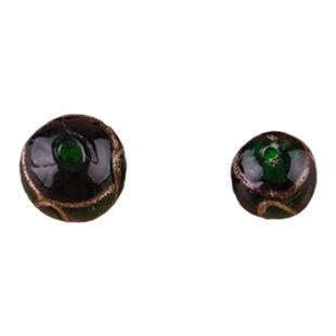 香灰琉璃圆珠 散珠配件 香灰琉璃手串 第一串珠手链饰品散珠配件