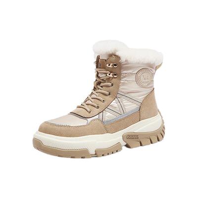 Camel/骆驼加绒厚底户外雪地靴