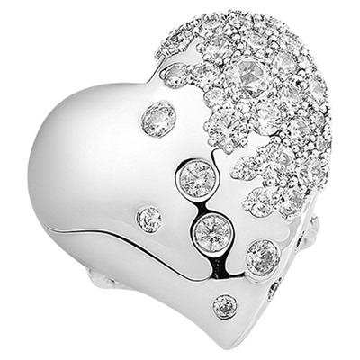 摩邦珠宝心有所属-开心戒指时尚高级感百搭戒指