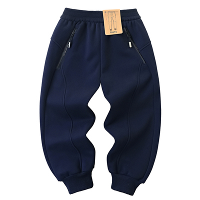 男童加绒裤子秋冬2025新款