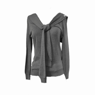 蓝色无【正版SST】 | 水手服披肩海军领针织衫上衣学院风百褶半裙