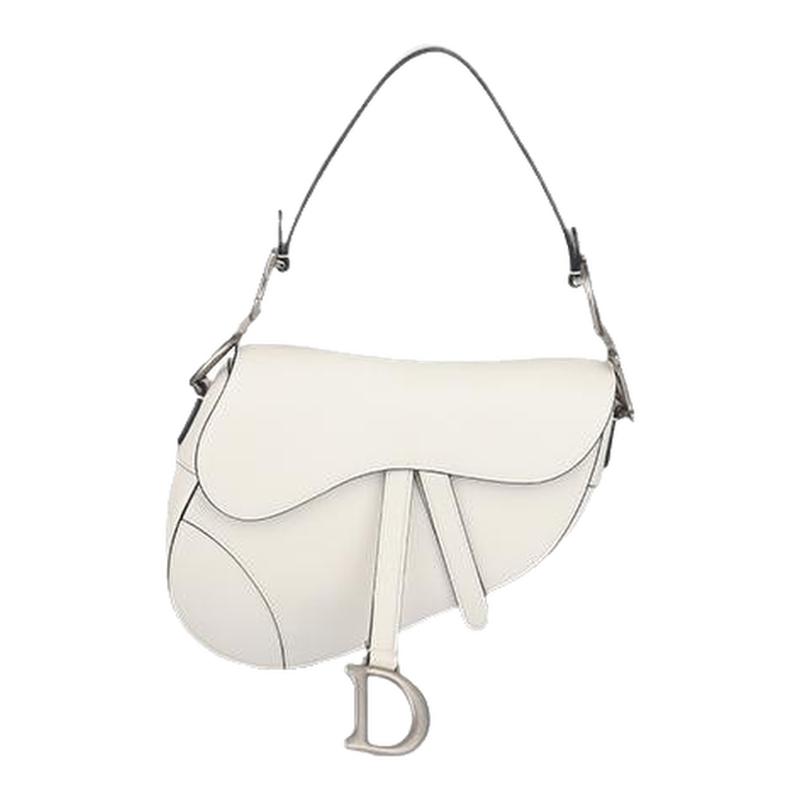 中古「85」新DIOR(迪奥)白色牛皮