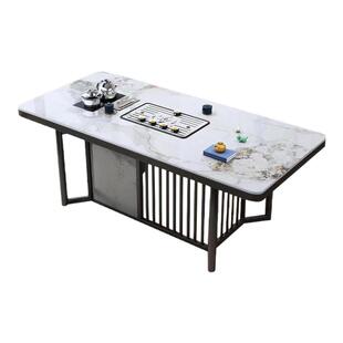 2025年新款高端岩板茶桌茶台桌椅组合轻奢现代简约泡茶台套装一体