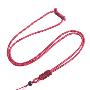 简约素雅挂绳2mm挂坠绳子送男士无事牌可调黄金玉饰品手工项链绳