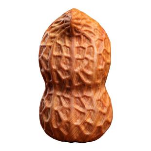 天然崖柏木实木雕刻吉祥多福创意花生家居装饰挂件手把件小摆件