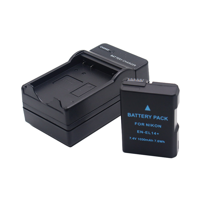 适用于尼康EN-EL14电池充电器P7100 P7000 P7700 p7800数码相机 D3100 D3500 d5300单反相机en-el14 EL14+ a