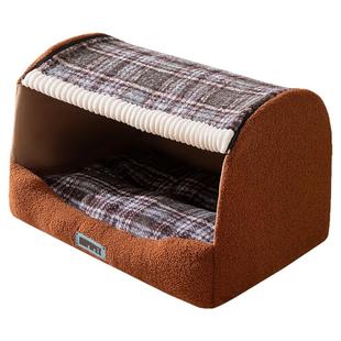 狗窝冬季保暖加厚封闭式安全感半封闭大型宠物狗狗四季通用可拆洗