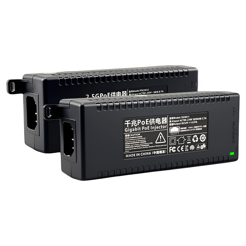 非标POE适配器15V18V24V48V52V55V输出供电30W60W90W千兆2.5GPOE供电器监控摄像头无线网桥