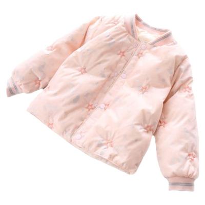 秋冬校服内胆轻薄保暖绣花羽绒服