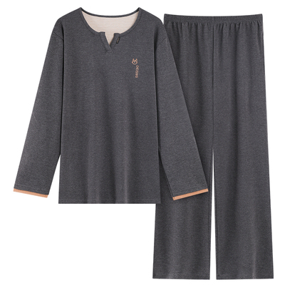 2025新款双面德绒男士睡衣套装