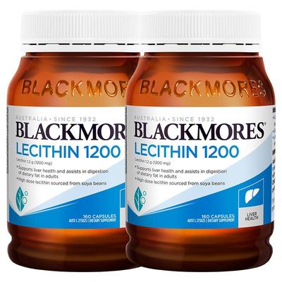 澳佳宝BLACKMORES大豆卵磷脂软胶囊软磷脂160粒*2保健品官方进口