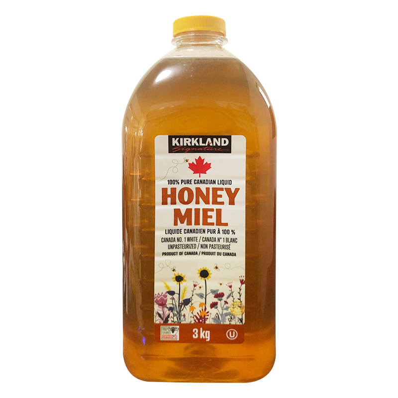 加拿大Kirkland Honey Miel天然无添加小熊纯蜂蜜冲饮实惠家庭装