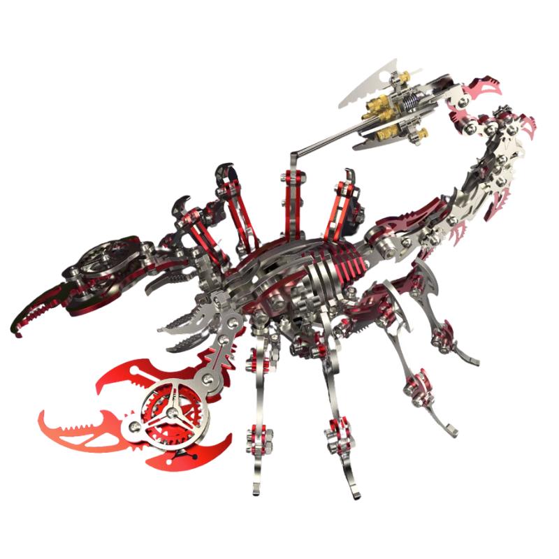 儿童蝎子王玩具手工3d立体金属拼图拼装模型昆虫机械创意生日礼物