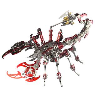 儿童蝎子王玩具手工3d立体金属拼图拼装模型昆虫机械创意生日礼物
