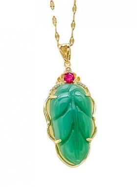 新款精致抖音同款金枝玉叶锁骨链