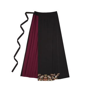 锦相花织造司原创明制汉服改良圆领袍外套高领内搭打底衫马面裙裤