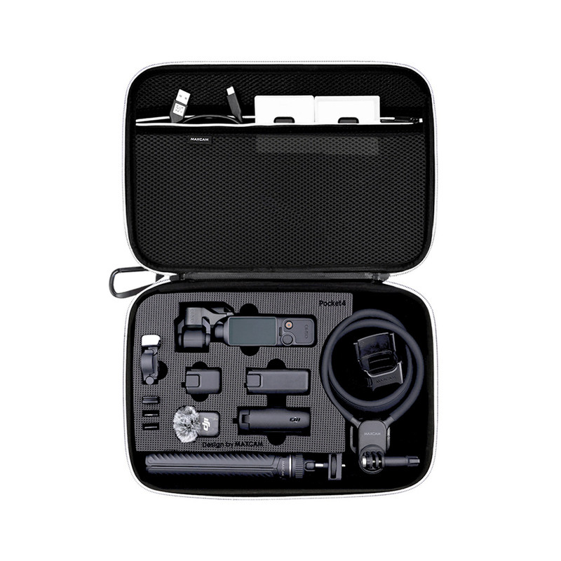 MAXCAM适用于DJI大疆4P灵眸Osmo Pocket 4P/4/3配件口袋相机收纳包保护壳盒手提旅行中包硬壳防摔抗