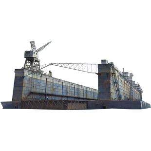 恒辉模型 三花TAKOM 6006 1/350 ABSD-1大型辅助浮式干船坞