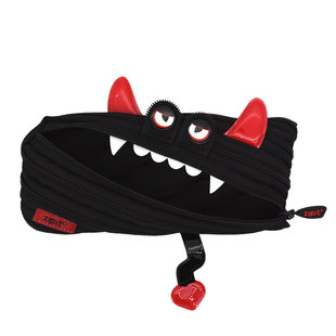 代购ZIPIT九木杂物社小恶魔笔袋中小学生怪兽拉链铅笔卡通文具袋M