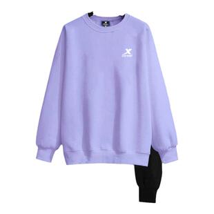 特步运动套装女款保暖卫衣卫裤官方旗舰店长袖长裤加绒休闲两件套