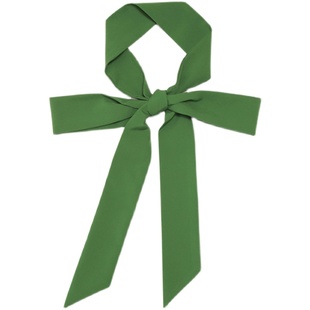 「绿色系」加长发带女墨绿纯色编辫子波西米亚度假风小众造型配饰