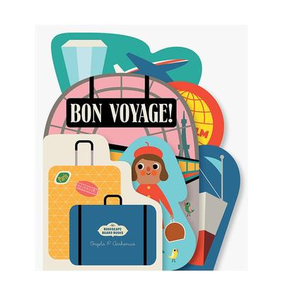 纸板异形书旅途愉快英文儿童