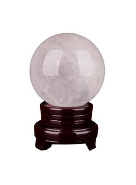 白水晶球天然水晶球摆件白晶原石