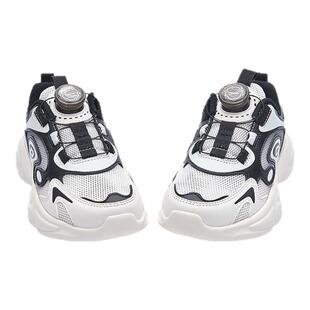 巴拉巴拉儿童运动鞋男童慢跑鞋女童老爹鞋2025夏新款透气网布童鞋