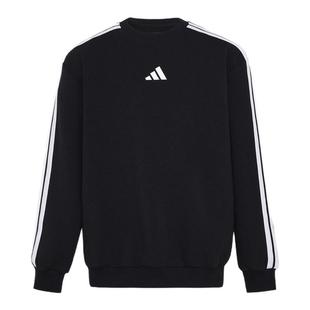 男女大童速干休闲宽松针织圆领卫衣秋冬新款adidas阿迪达斯轻运动