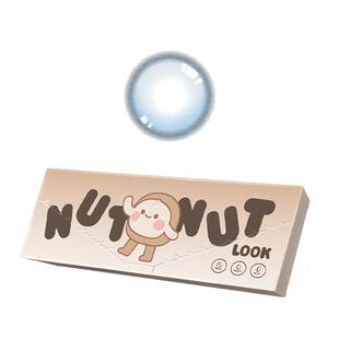【做自己】蓝色定轴高光美瞳微混血坚果力日抛10片装彩色隐形眼镜