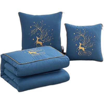 抱枕被子纯棉两用二合一全棉汽车靠枕折叠靠垫空调被多功能夏凉被